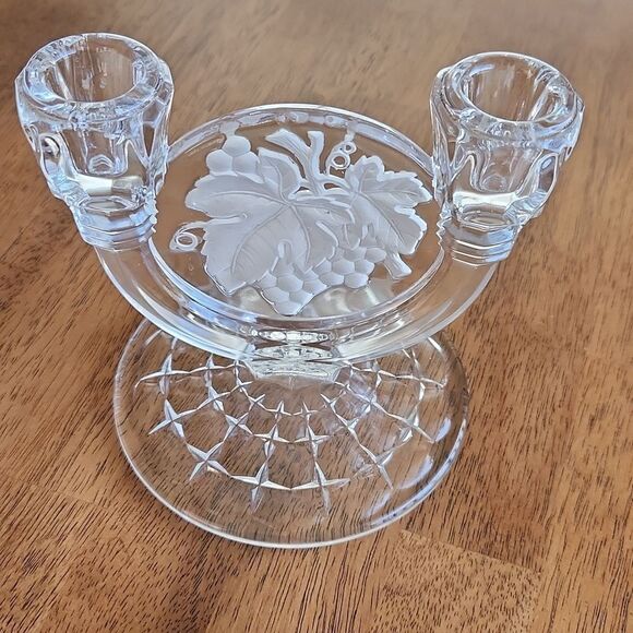 Vintage Indiana Constellation Grape double candlestick candelabra - Picture 3 of 5